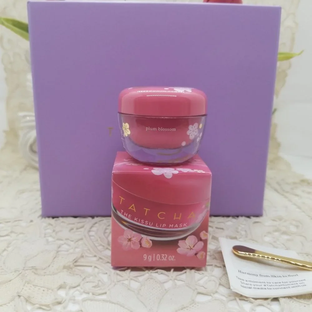 TATCHA The Kissu Lip Mask Red Camellia & Plum Blossom Bundle NIB Firm!